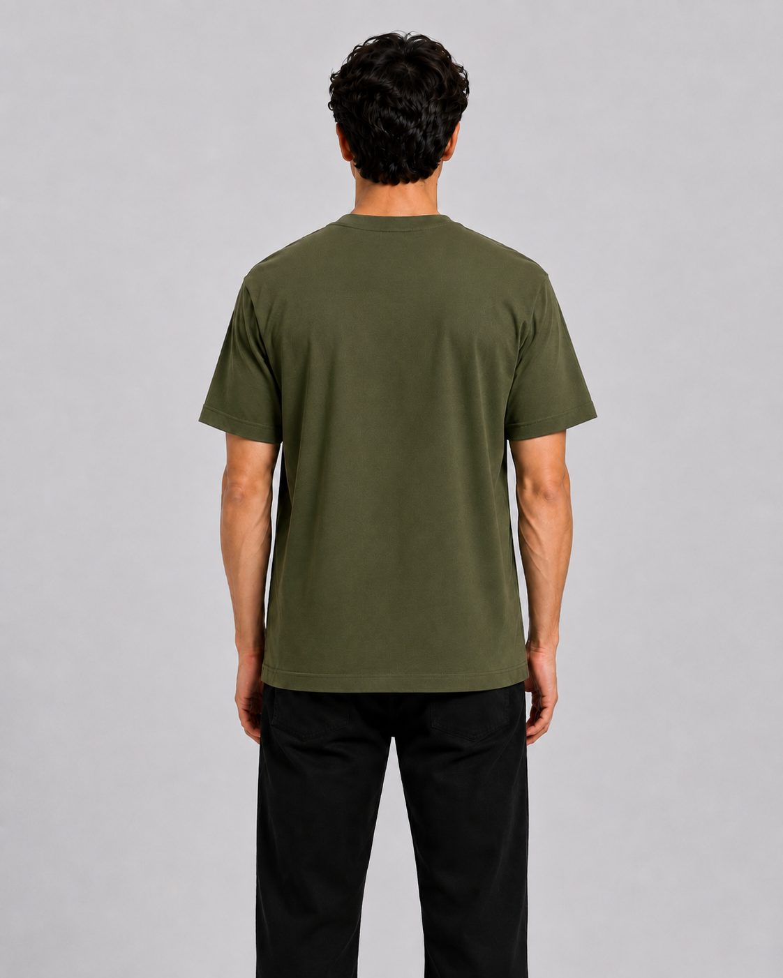 Basic Round Neck Tee - Green