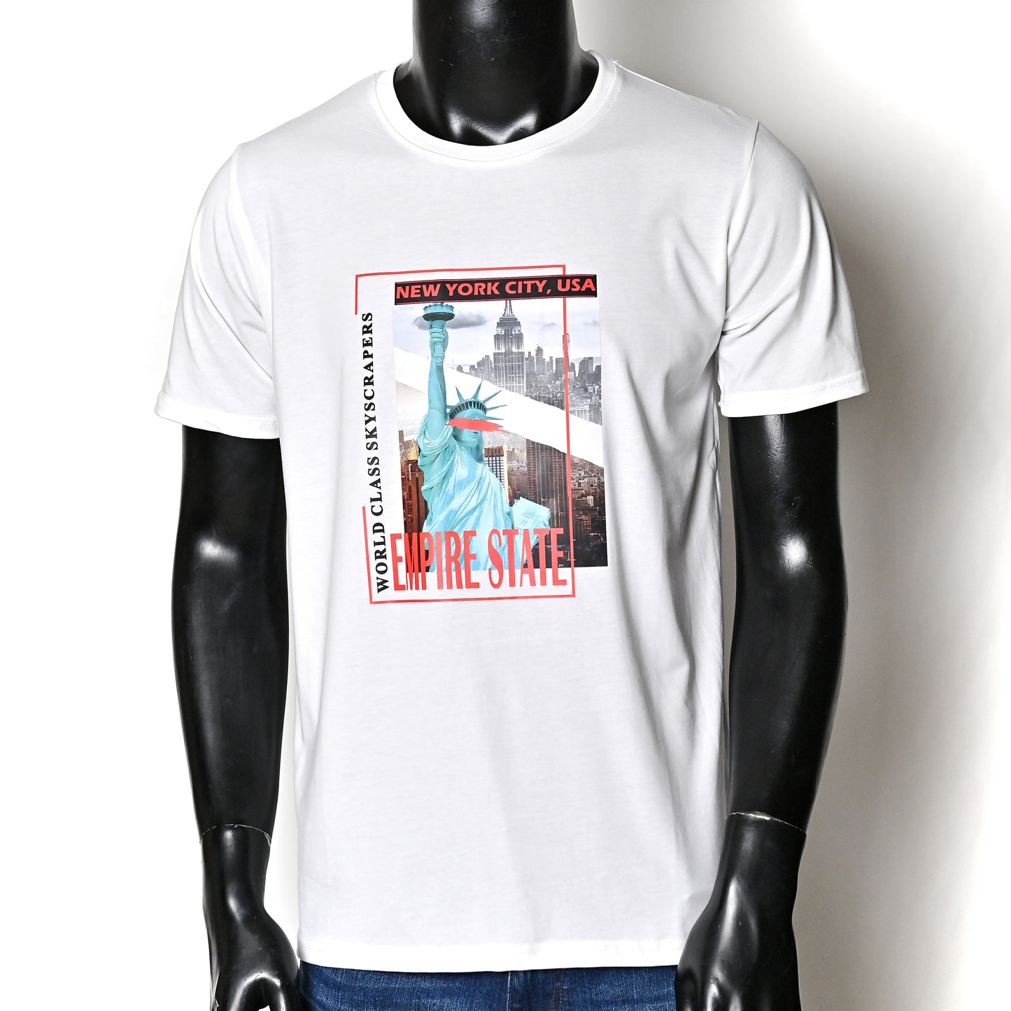 Men's Printed Tshirt -White