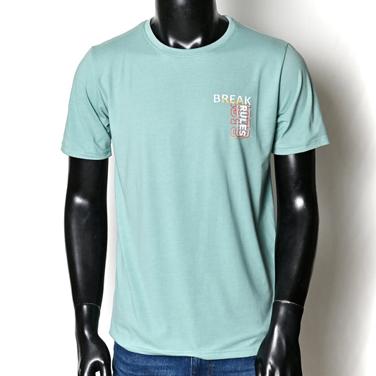 Men's Printed Tshirt - Sea Green