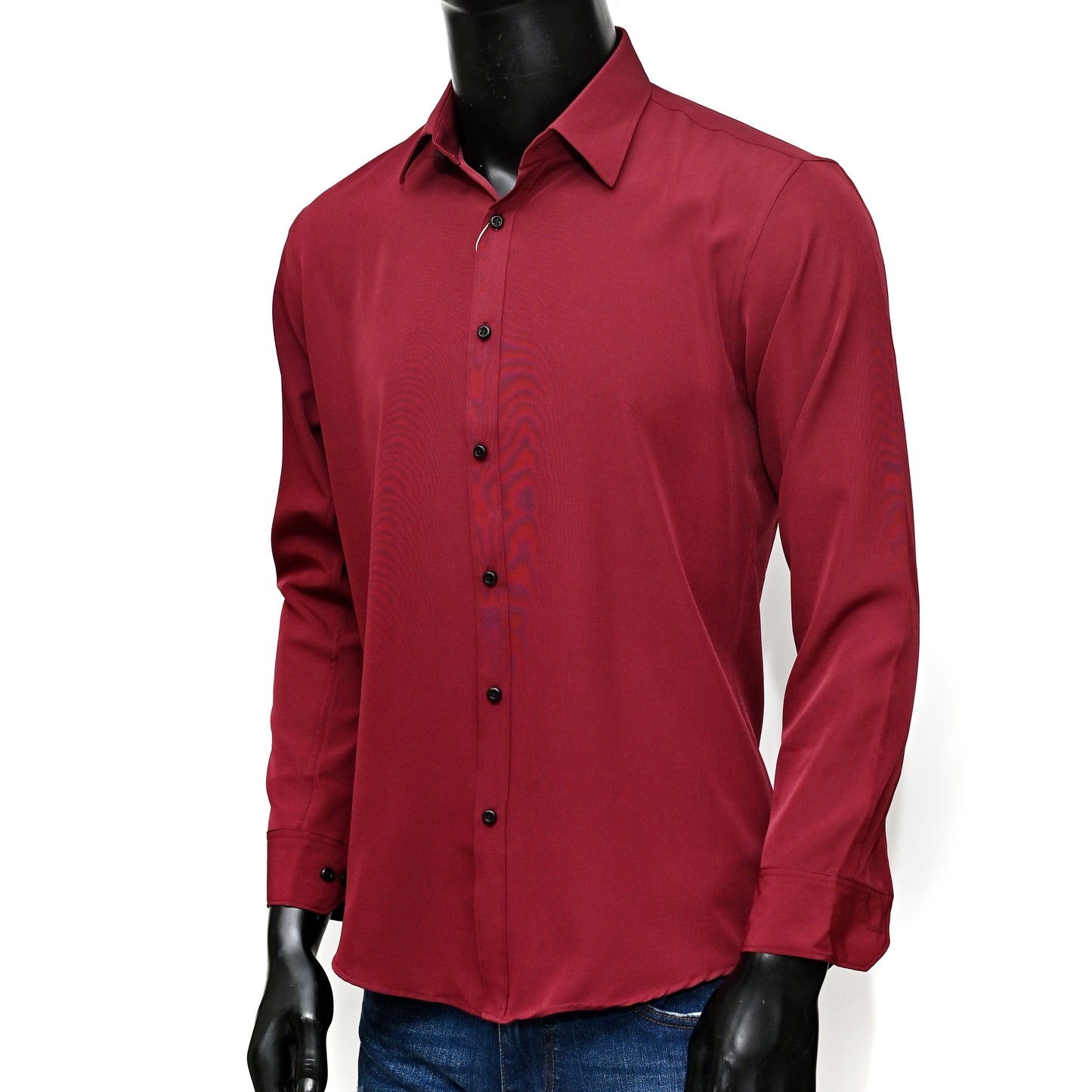 Men's Stretchable Shirt - Mehroon