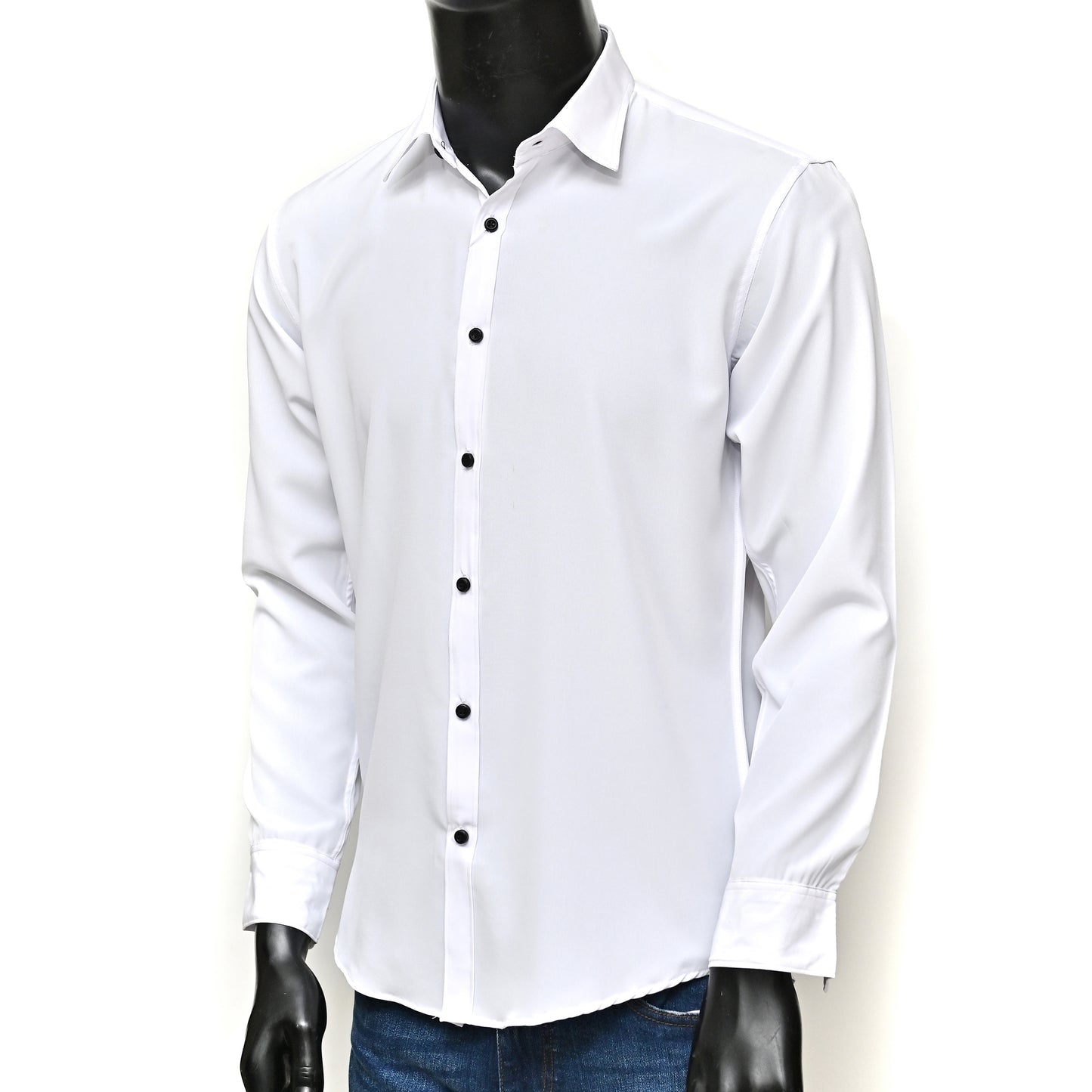 Men's Stretchable Shirt - White