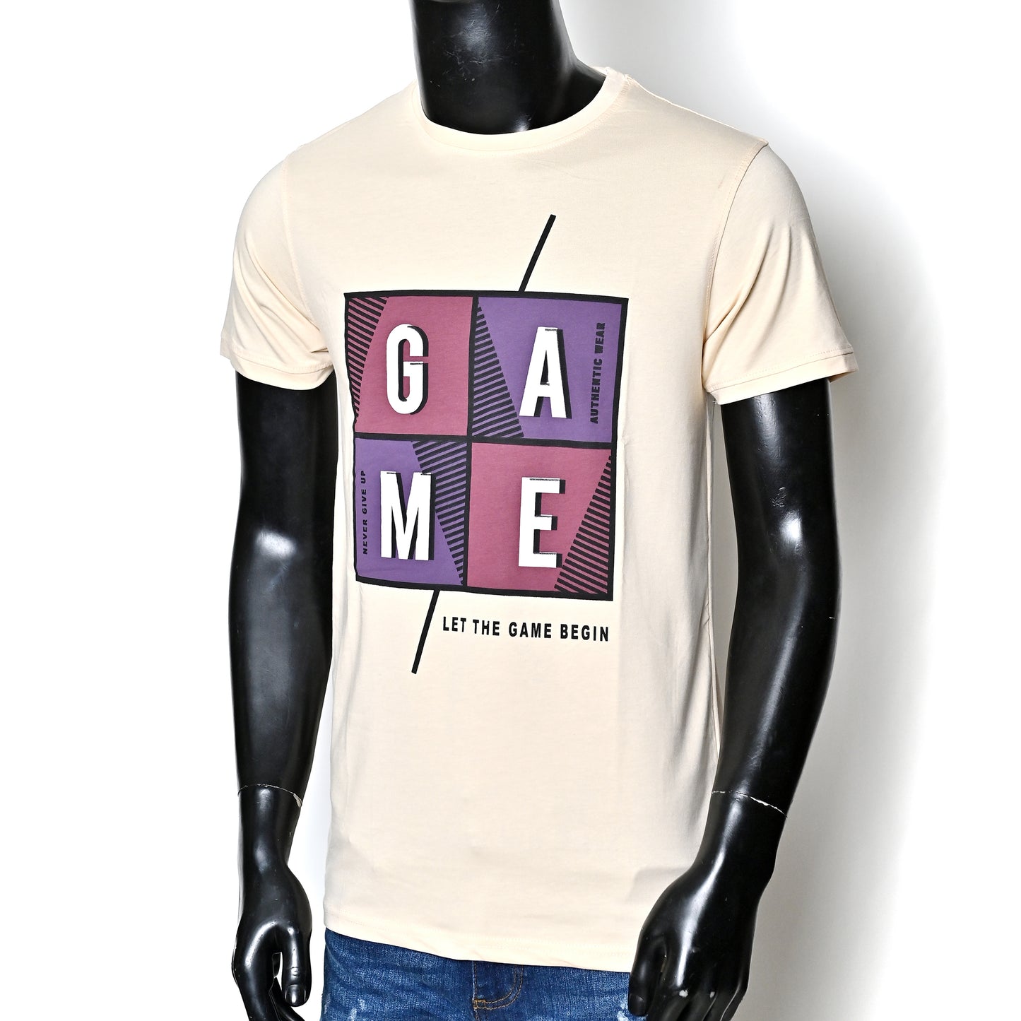 Graphic Printed Tshirt - Beige