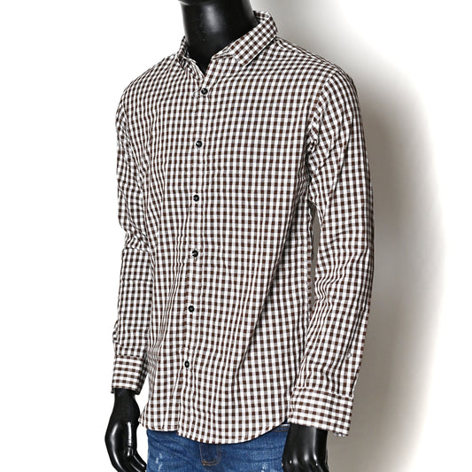 Men's Casual Mini Check Shirt