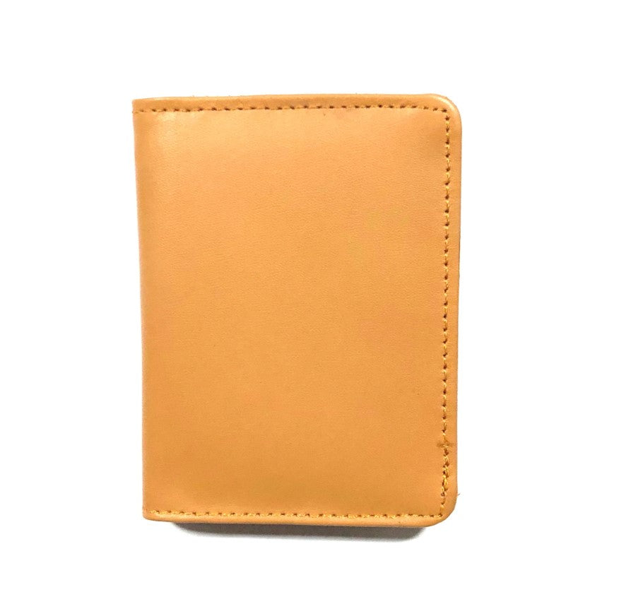 Mustard Bi-Fold Pure Leather Wallet