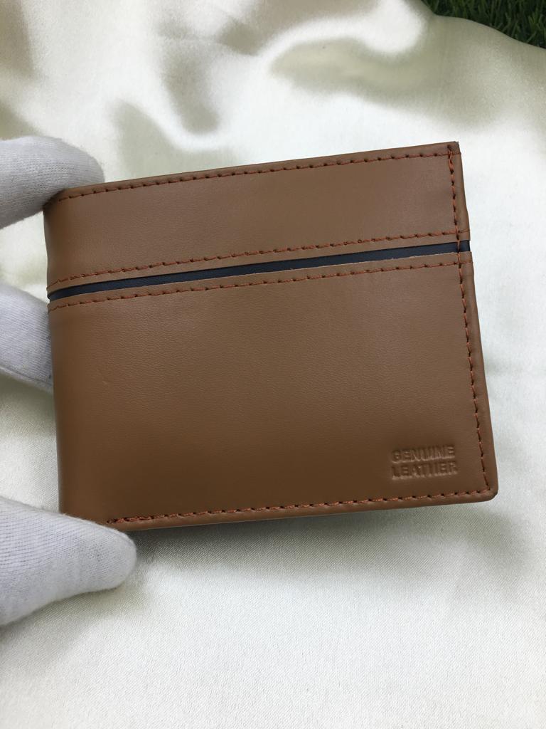 Men's Leather Wallet -Camel