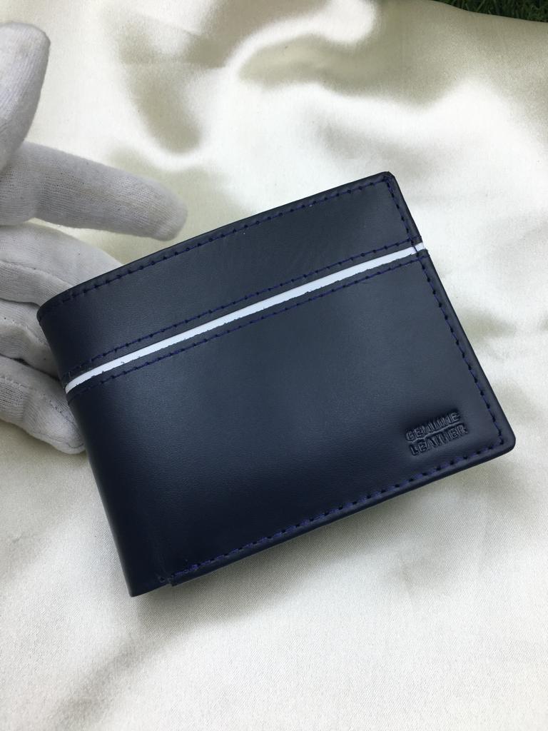 Men's Leather Wallet - Blue